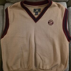 Vintage Pebble Beach V-Neck Sweater Vest